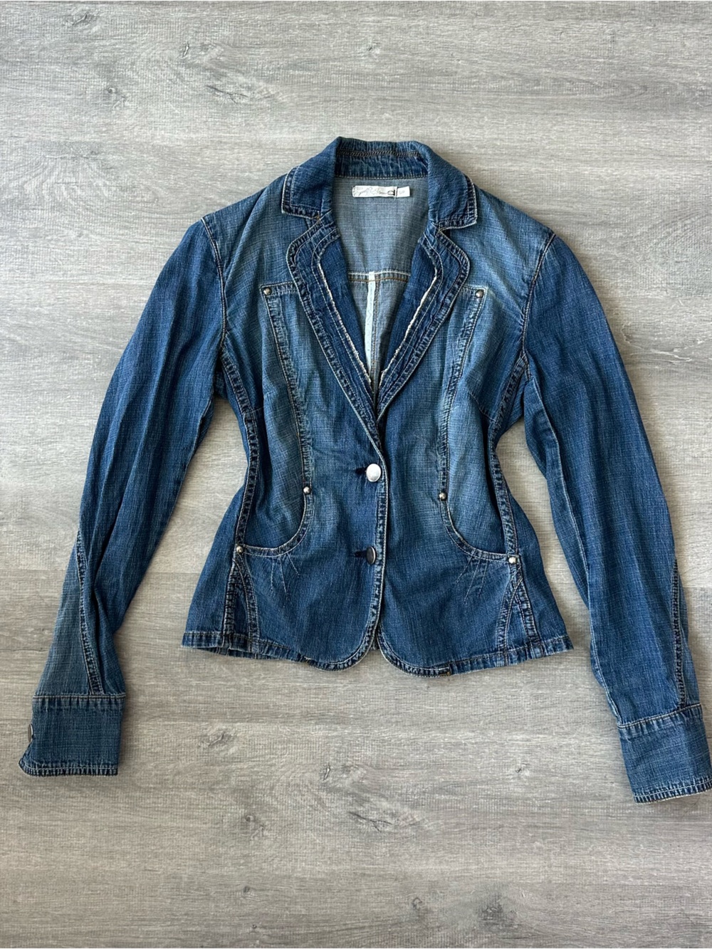 Vintage Y2K Dynamite Women's Denim Blazer Jean Jacket